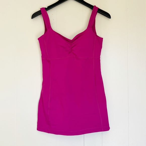 LULULEMON Aria Tank Raspberry Size 8 - Picture 4 of 10